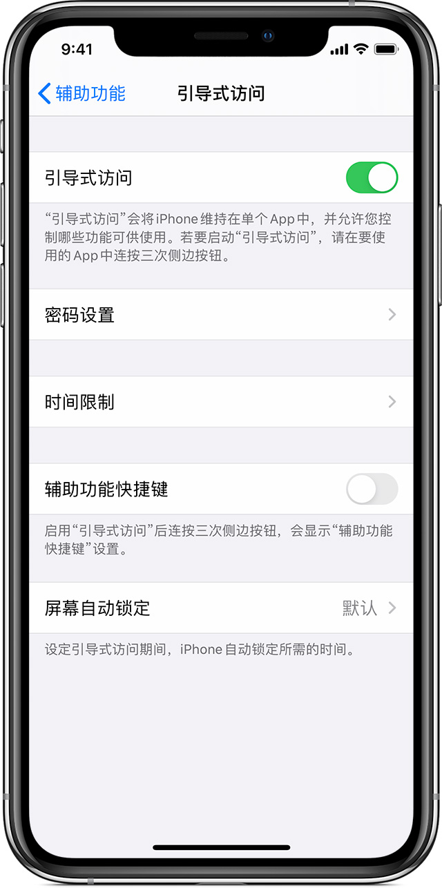 周宁苹果手机维修分享如何在 iPhone 上退出引导式访问 