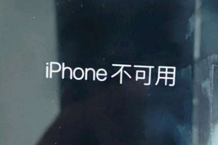 周宁苹果服务网点分享锁屏界面显示“iPhone 不可用”如何解决 